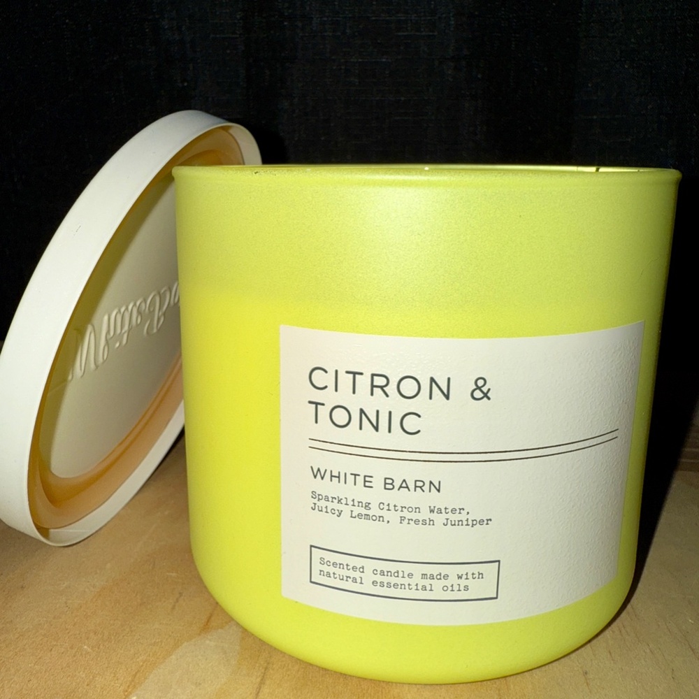 Citron & Tonic 3-Wick Candle Bath & Body Works/White Barn BBW NWT